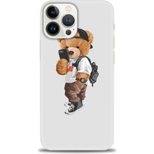 iPhone 16 Pro Kılıf Hd Baskılı - Teddy Bear Cool + 9h Nano Ekran Koruyucu