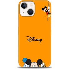 Iphone 15 Kılıf Hd Baskılı - Turuncu Disney + 9h Nano Ekran Koruyucu