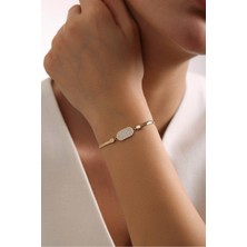 Gianfranco Taşlı Eliptic Italyan Tasarım Ezme Bileklik