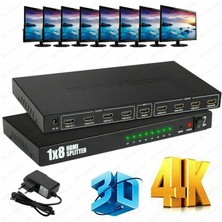 Full Hd 1 Giriş 8 Çıkış HDMI Splitter HDMI Çoklayıcı