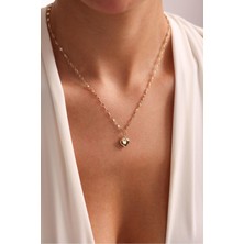 Gianfranco Aynalı Zincirli Kalp Kolye