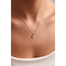 Gianfranco Mineli Taşlı Kirpikli Göz Kolye