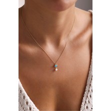 Gianfranco Inci Detaylı Mavi Petek Nuo Kolye