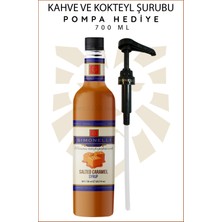 Simonelli Kahve ve Kokteyl Şurubu Tuzlu Karamel Aromalı 700 ml + Pompa