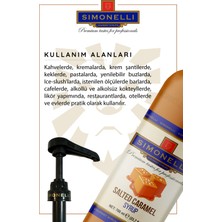 Simonelli Kahve ve Kokteyl Şurubu Tuzlu Karamel Aromalı 700 ml + Pompa