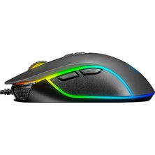 Rampage Alpor Rgb Mouse Drag Click 12800 Dpi Gaming Mouse Oyuncu Mouse Makrolu Örgü Kablo