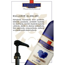 Simonelli Kahve ve Kokteyl Şurubu Italyan Karamel Aromalı 700 ml + Pompa