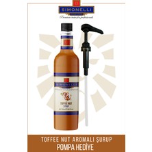 Simonelli Kahve ve Kokteyl Şurubu Toffee Nut 700 ml + Pompa Simonelli