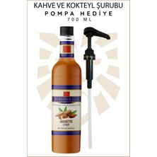 Simonelli Kahve ve Kokteyl Şurubu Acıbadem 700 ml + Pompa Simonelli