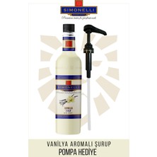 Simonelli Kahve ve Kokteyl Şurubu Vanilya 700 ml + Pompa Sımonellı