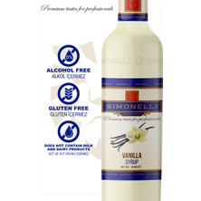 Simonelli Kahve ve Kokteyl Şurubu Vanilya 700 ml + Pompa Sımonellı