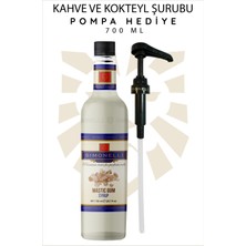 Simonelli Kahve ve Kokteyl Şurubu Damla Sakızı 700 ml + Pompa Simonelli