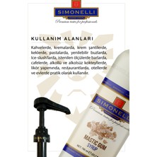 Simonelli Kahve ve Kokteyl Şurubu Damla Sakızı 700 ml + Pompa Simonelli