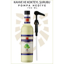 Simonelli Kahve ve Kokteyl Şurubu Lime Aromalı 700 ml + Pompa