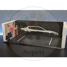 Bi'şeyler Sepeti 1:64 Kia Stinger Diorama Garaj Parking Diecast - Araç Dahil Değildir.