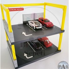 Bi'şeyler Sepeti 1:64 Katlı Otopark Parking Diorama Diecast Model 2(Araç Hariçtir.)