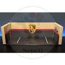 Bi'şeyler Sepeti 1:64 Porsche Diorama Garaj Parking Diecast - Araç Dahil Değildir.