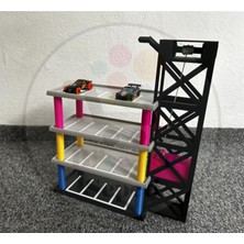 Bi'şeyler Sepeti 1:64 Modular Parking Tower Diorama Asansörlü Katlı Otopark Kule Diecast