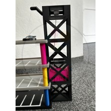 Bi'şeyler Sepeti 1:64 Modular Parking Tower Diorama Asansörlü Katlı Otopark Kule Diecast