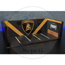 Bi'şeyler Sepeti 1:64 Lamborghini Diorama Garaj Parking Diecast - Araç Dahil Değildir.