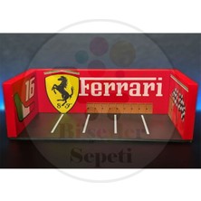 Bi'şeyler Sepeti 1:64 Ferrari Diorama Garaj Parking Diecast - Araç Dahil Değildir.