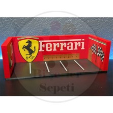 Bi'şeyler Sepeti 1:64 Ferrari Diorama Garaj Parking Diecast - Araç Dahil Değildir.