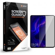 Dafoni Huawei P40 Lite Full Privacy Tempered Glass Premium Cam Ekran Koruyucu