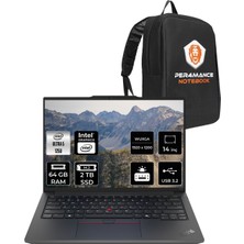 Lenovo Thinkpad E14 Gen 6 Intel Core Ultra 5 125U 64GB 2tb SSD 14'' Fhd+ Fdos Taşınabilir Bilgisayar & Per4 Çanta 21M7002PTXP334