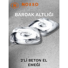 N Noxxo 2 Li Beton Bardak Altlığı Betonun Şıklığı El Emeğinin Değeri Siyah