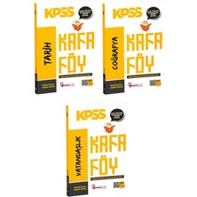 KPSS Tarih - Coğrafya - Vatandaşlık Konu Anlatımlı Kafa Föy 3'lü Set