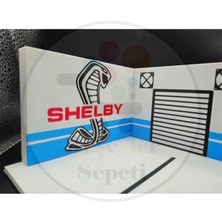 Bi'şeyler Sepeti 1:64 Ford Shelby Diorama Garaj Parking Diecast - Araç Dahil Değildir.