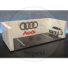 Bi'şeyler Sepeti 1:64 Audi Diorama Garaj Parking Diecast - Araç Dahil Değildir.