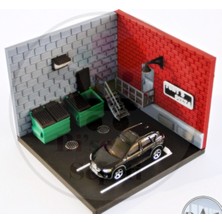 Bi'şeyler Sepeti 1:64 Mini Garaj Garage Diorama Diecast Model 5 (Araç Hariçtir.)