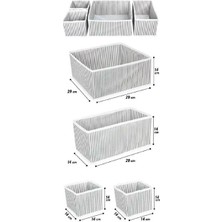 Feifei Çekmece Düzenleme Kutu Seti Organizer 4'lü Set (4767) - FEİ6558-3578