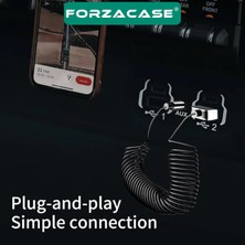 Forzacase Bluetooth 5.0 Fm Transmitter Aux USB Girişli 1 Metre - FC828