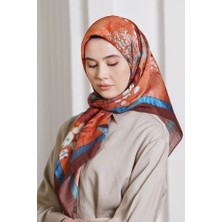 Loryan Scarf Acı Kahve Loryan Scarf Diamond Flor Eşarp