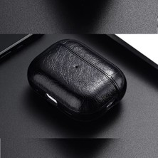 34center Airpods 4. Nesil Uyumlu  Lüks Retro Suni Deri Koruyucu Kılıf+Kanca
