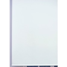 Esdeh Düz Stor Perde - Kalın Mat Stor Güneşlik Kumaş (Keten) - Alüminyum Kasa ve Boru - Eteği Dilimsiz/düz
