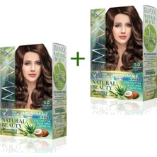 2 Paket Natural Beauty Amonyaksız Saç Boyası 5.0 Açık Kahve - FEİ8341-4974