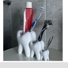 Decor Station Diş Fırçası  ve Diş Macunu Standı