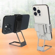 360 Derece Dönen Tüm Telefon Tipleri Ile Uyumlu Metal Telefon Standı Braket (476 - MRK2378-2621