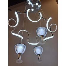 Mazel Üç Renk Kumandalı LED Sarkıt Avize