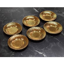Metal Çay Tabağı Seti Şık ve Dayanıklı 6lı 12 cm
