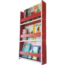 Kırmızı Montessori Kitaplık