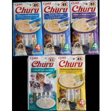 Cıao Churu Kedi Krem Ödül 5 Paket (14G X4 Lük Ambalajdan 5 Paket)