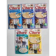 Cıao Churu Kedi Krem Ödül 5 Paket (14G X4 Lük Ambalajdan 5 Paket)