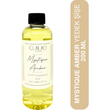 Ojijo London Mystique Amber Çubuklu Oda Kokusu Yedek Dolum Şişesi 200 ml Refill