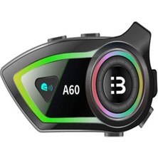 Deanb A60 IP67 Su Geçirmez HD Stereo Ses RGB 5.3 BT Motosiklet Kulaklık Motor Kask İNTERKOM Kulaklığı