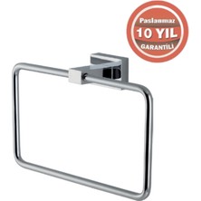 Çelik Banyo Paslanmaz Pirinç Kenzo Kare Havluluk