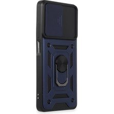 Nevarium Xiaomi Redmi Note 12 Pro 5g Uyumlu Kılıf Pars Lens Sürgülü Yüzüklü Standlı Korumalı Kılıf